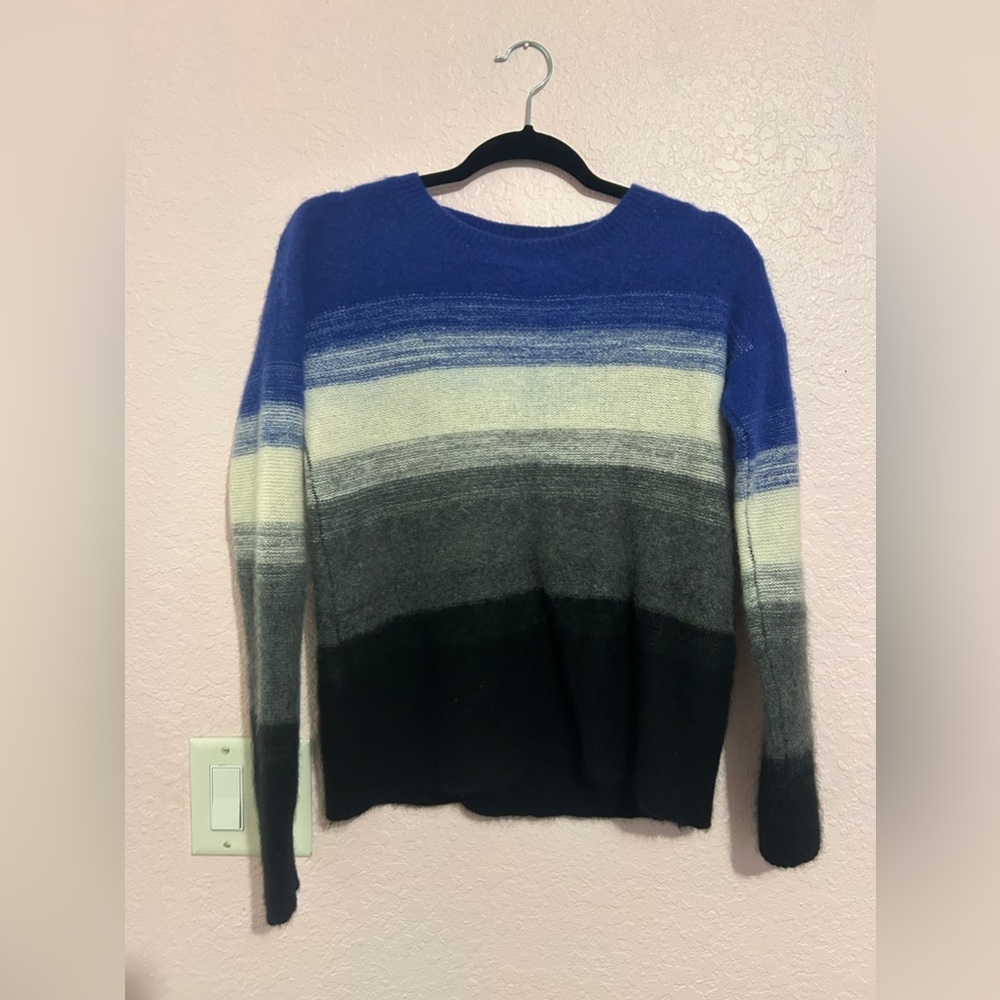 Aqua Cashmere striped sweater
